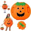 LGZIN Costume da Zucca di Halloween, Costumi di Zucca per Bambini e Adulti,  Costume da Pumpkin con Cappello e Sacchetti di Caramelle, Costume Cosplay  di Halloween Carnevale (Adulti) : : Giochi e