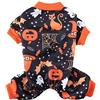 XIAOYU Vestiti per cani di Halloween per piccoli costumi di Halloween per animali domestici, tuta per cappotti per cani da festa, motivo fantasma/zucca/pipistrello, M