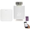 KETOTEK Smart Valvola Termostatica per Termosifoni WiFi Zigbee con Hub Kit di Base, Intelligente Testa Termostatica Compatibile con Alexa, Smart Life/Tuya APP Controllo