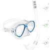 Cressi Perla Jr Snorkeling & Apnea Combo Set Maschera + Snorkel Minigringo, Trasparente/Blu, Taglia Unica, Junior Unisex