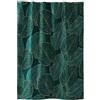 Douceur d'Intérieur Jade Tenda da Doccia con Ganci, 180 x 200 cm, Poliestere Stampato