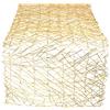 DII Runner da tavolo reversibile, in carta, colore oro, 35,5 x 183,5 cm