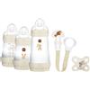MAM Set de Recién Nacido, Set Regalo, Incluye: 2 Biberones Anticólico de 160ml, 1 Biberón Anticólico de 260ml, 1 Chupete Original Start, 1 Broche para Chupetes, a partir de 0 meses, Neutro