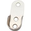 DOJA Barcelona | Supporto Asta Armadio | 25 Pz | Gancio per Asta Armadio 45 x 18 x 11 mm | Staffa a U | Ganci per Armadio Interno, Bastone Armadio Appendiabiti, Staffa Tenda Doccia, Palo Tenda,