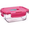 Luminarc Pure Box Holy Contenitore rettangolare ermetico in vetro 12 x 9 x 7 cm - 38 cl Sodo adatto a microonde 100% ermetico