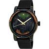 Holzwerk Germany Orologio unisex fatto a mano, da uomo, in legno, ecologico, naturale, analogico, classico, al quarzo, marrone, colorato, verde, arancione, nero, Marrone., Moderno