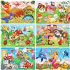 KATELUO Puzzle in Legno per Bambini, 6 Pezzi Puzzle Colorati per Ragazzo, Giocattoli Animali da Puzzle in Legno Bambini, Educativi Apprendimento Gioco, Regali per Ragazzi e Ragazze dai 3 Anni in su (B)