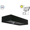 V-TAC LAMPADA LED SOLARE NERA 6W PARETE BIANCO NATURALE IP65 CON SENSORE PIR VT-406-LED10307