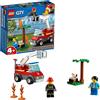 LEGO City Fire Barbecue in Fumo con Camion dei Pompieri, Minifigura del Vigile del Fuoco, Hot Dog e Accessori per la Griglia, Set da Costruzione Ispirati ai Pompieri, 60212