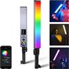 NEEWER Luce Bastone LED RGB con Controllo APP & 2,4G, Aggiornato Mixer di Tonalità 360° Toccabile RGBWW, 2500-10000K, CRI/TLCI97+, 18 Effetti di Scena, Batteria 7,4V 31Wh, per Foto Vlog, BH-30S
