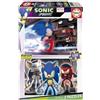 Educa - Puzzle Sonic Prime Neon | 2x100 pezzi Puzzle Fluorescente | Sonic, Neon al Buio | dai 6 anni (19629)