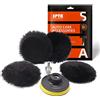 SPTA 80mm Lucidatura Pad Lana Lucidatura Pastiglie Ceretta Kit lana di agnello con gancio e Pad Cuffia per lucidatrice