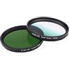 ICOBES Filtro for fotocamera Filtro for obiettivo verde graduale verde pieno da 49 mm, for obiettivo for fotocamera SLR for Nikon D3100 D3200 D5100