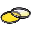 ICOBES Filtro for fotocamera Filtro obiettivo giallo graduale giallo pieno da 52 mm, for obiettivo fotocamera SLR for Nikon D3100 D3200 D5100