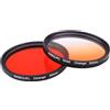 ICOBES Filtro for fotocamera Filtro for obiettivo arancione graduale arancione pieno da 52 mm, for obiettivo fotocamera SLR for Nikon D3100 D3200 D5100