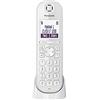 Panasonic Telefono IP DECT KX-TGQ200GW (cordless, compatibile con Cat-iQ 2.0, modalità vivavoce, blocco chiamante, Eco-Plus, telefono digitale) Bianco