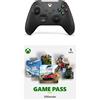 Xbox Wireless Controller - Carbon Black + Abbonamento Xbox Game Pass Ultimate - 1 Mese