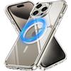 iVoler Chiaro Cover Magnetica per iPhone 15 Pro 6.1 Pollici, Compatibile con MagSafe, [Anti Ingiallimento] [Antiurto di Grado Militare] Custodia Trasparente Sottile Antigraffio Rigida PC Case