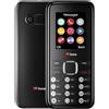 TTfone TT150 Telefono Cellulare Semplice Sbloccato con Bluetooth, Batteria a Lunga Durata, Doppia SIM con Fotocamera e Gioco, Facile da Usare, Resistente e Leggero (Black)