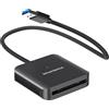 DriverGenius SpeedX CFast | Lettore Di Schede CFast 2.0 USB Con USB3.2 Gen1 5Gbps - Per Fotografi E Videomaker DSLR - Cavo Intrecciato Da 30cm, Struttura In Metallo