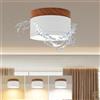 URing Plafoniera LED Faretto a Soffitto IP65 - Bagno Faretti LED da Soffitto Lampada plafone Dimmerabili Bianco Legno 12W 1320LM 3000K-6000K Plafoniera Spot Rotonda per Soggiorno Cucina 230V, Ø11cm