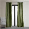 HPD Half Price Drapes Tende oscuranti in velluto, lunghe 305 cm, bloccano il calore e la luce, oscuranti, per camera da letto e soggiorno (1 pannello), 127 x 120 L, verde basco
