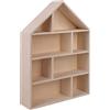 Rayher Casellario Legno Casa, Fsc, Naturale, 30x43x8cm, 8 Scomparti, da Appendere, 64507505