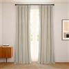 HPD Half Price Drapes VPYC Heritage - Tenda in velluto felpato (1 pannello), 127 x 274 cm, beige macchiato