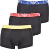 Emporio Armani 3-Pack Boxer Bold Monogram, Boxers Uomo, Marina/Octan/Mediterraneo, L