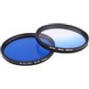 ICOBES Filtro fotocamera 58mm Filtro obiettivo blu graduale blu pieno, for obiettivo fotocamera SLR for Nikon D3100 D3200 D5100