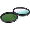 ICOBES Filtro for fotocamera Filtro for obiettivo verde graduale verde pieno da 58 mm, for obiettivo for fotocamera SLR for Nikon D3100 D3200 D5100