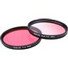 ICOBES Filtro for fotocamera Filtro obiettivo rosa graduale rosa pieno da 58 mm, for obiettivo fotocamera SLR for Nikon D3100 D3200 D5100