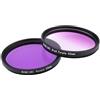 ICOBES Filtro for fotocamera Filtro for obiettivo viola graduale viola pieno da 49 mm, for obiettivo for fotocamera SLR for Nikon D3100 D3200 D5100