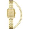 CIVO Orologio Donna Rettangolare Oro Acciaio Analogico Orologio da Polso con Bracciale Elegante Piccolo Impermeabile Quarzo Orologio Minimalista, Regalo Donna