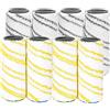DrRobor 8 Spazzola a Rulli di Ricambio per Karcher FC7 FC5 FC3 EWM2 FC 3d Cordless Lavapavimenti 2.055-006.0 2.055-007.0 (Giallo+ Grigio)
