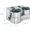 HOTMIXPRO Cutter - Sistema di cottura - Capacità lt 2 x 2 - cm 49 x 37 x 29,6 h