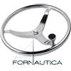 Fornautica VOLANTE RUOTA TIMONE IN ACCIAIO INOX CON MANIGLIA POMELLO - PER BARCA GOMMONE