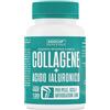 Agocap Collagene e Acido Ialuronico. Collagene idrolizzato, 120 compresse arricchite con Coenzima Q10. Collagene integratore, 1000mg con acido ialuronico compresse per pelle, ossa e Articolazioni, Agocap