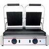 D.L. SERVICE Piastra elettrica in ghisa piano rigato e coperchio rigato cm 48 x 24