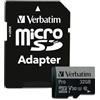 Verbatim Pro Flash Card MicroSD, 32GB, Nero