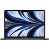 Apple PC Portatile MacBook Air con chip M2: display Liquid Retina 13,6", 8GB di RAM, 256GB di archiviazione SSD storage, tastiera retroilluminata col
