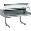 ZOIN Banco alimentare - Vetro curvo - Statico - Con ruote - cm 100 x 99 x 124 h