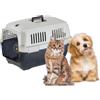 Ferplast Trasportino Gatto CLIPPER 2, IATA, Trasportino Cane Taglia Piccola e Gatti max 8 Kg, Trasportino Rigido, Viaggio Auto Aereo Treno, 57 x 37 x h 36 cm, Porta in Acciaio, Chiusura Sicura