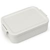 Brabantia - Make & Take Lunch Box M - Spazio per Panini - Coperchio con Clip - Adatto per Congelatore - Adatto per Lavastoviglie & nel Microonde - Light Grey - 20 x 13,5 x 5,5 cm