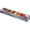 D.L. SERVICE Vetrina porta ingredienti - Cm 210 x 41 x 22 h