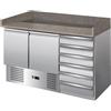 FORCOLD Banco pizza 2 porte e cassettiera - cm 142 x 70 x 102 h