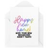 Tongue in Peach Moving Cards CBH1853 - Biglietto per la nuova casa, con scritta Happy New Home (lingua italiana non garantita)