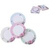London Boutique Piatti da Dessert in Porcellana con Bordo Largo 17,8 cm, Stile Shabby Chic, Vintage, con Farfalle e Farfalle, Set da 4 in Confezione Regalo (1 Set)