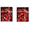 Inge's Christmas Mini Palline Rosso in Vetro Conf Ass. 2-3cm Specificare Modello Desiderato