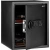 Amazon Basics Cassaforte elettronica in acciaio con serratura digitale programmabile, per gioielli, denaro e oggetti di valore, 43 l, 35 x 33 x 42 cm (larghezza x profondità x altezza), nero